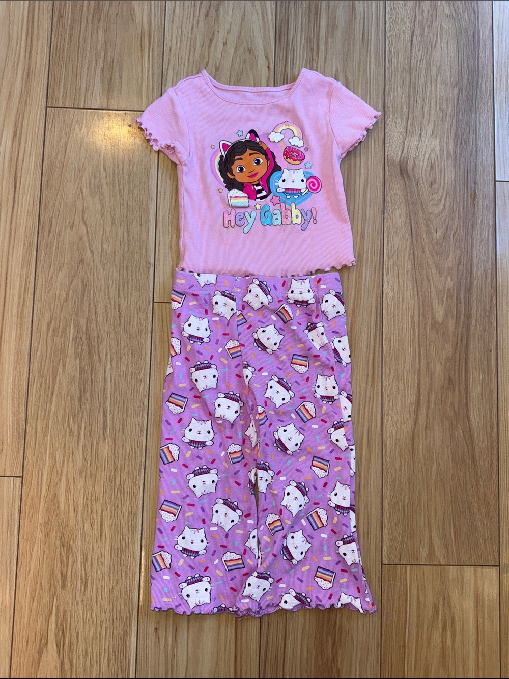 Hey Gabby! Gabby’s Dollhouse Girls Pink Character Matching Set
